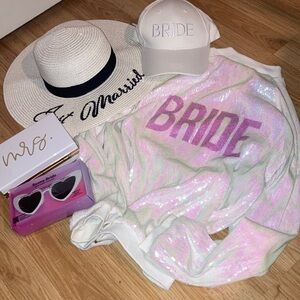 Bride Bridal Engagement Shower Wedding Bling Sequin Event Bundle